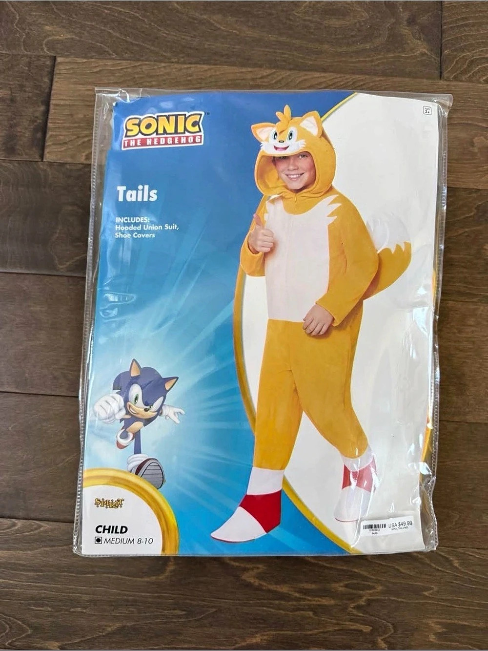 Spirit Halloween Kids Tails Jumpsuit Costume - Sonic the Hedgehog Costume Kids